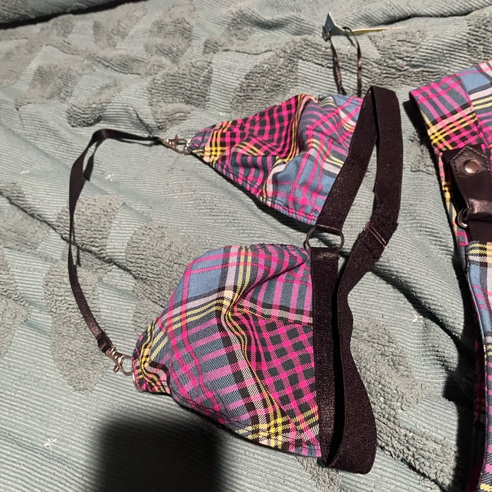 Plaid Two-Piece Set - Picture 2 of 4